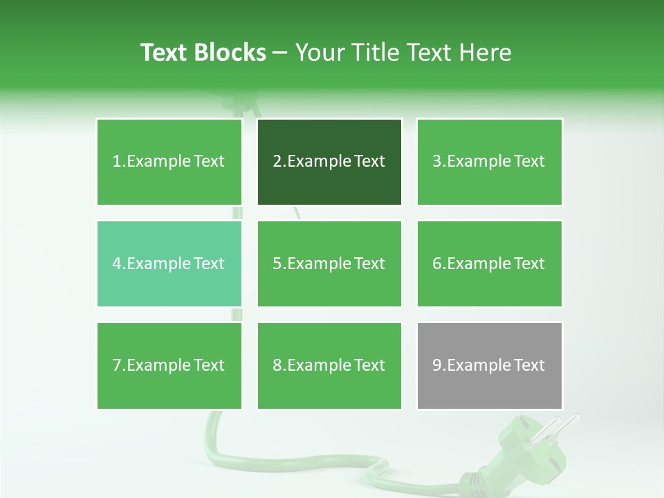 Windmill Wire Ecology PowerPoint Template