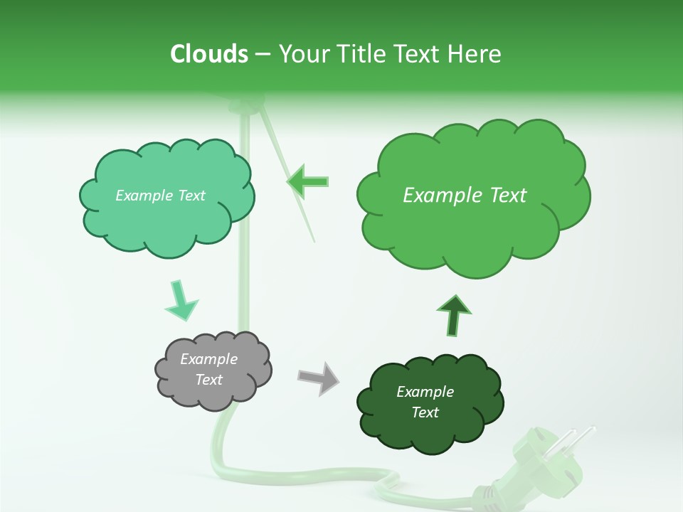 Windmill Wire Ecology PowerPoint Template