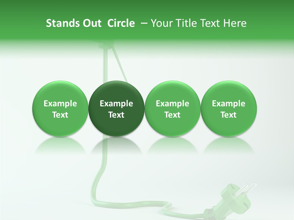 Windmill Wire Ecology PowerPoint Template