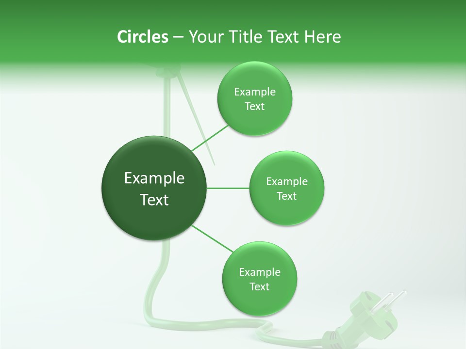 Windmill Wire Ecology PowerPoint Template