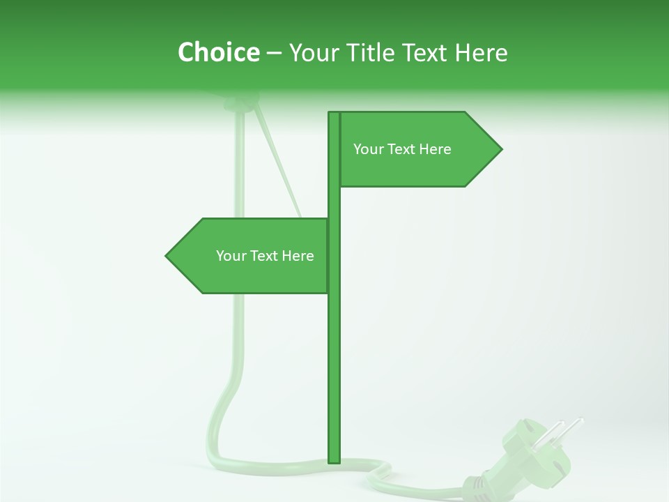 Windmill Wire Ecology PowerPoint Template