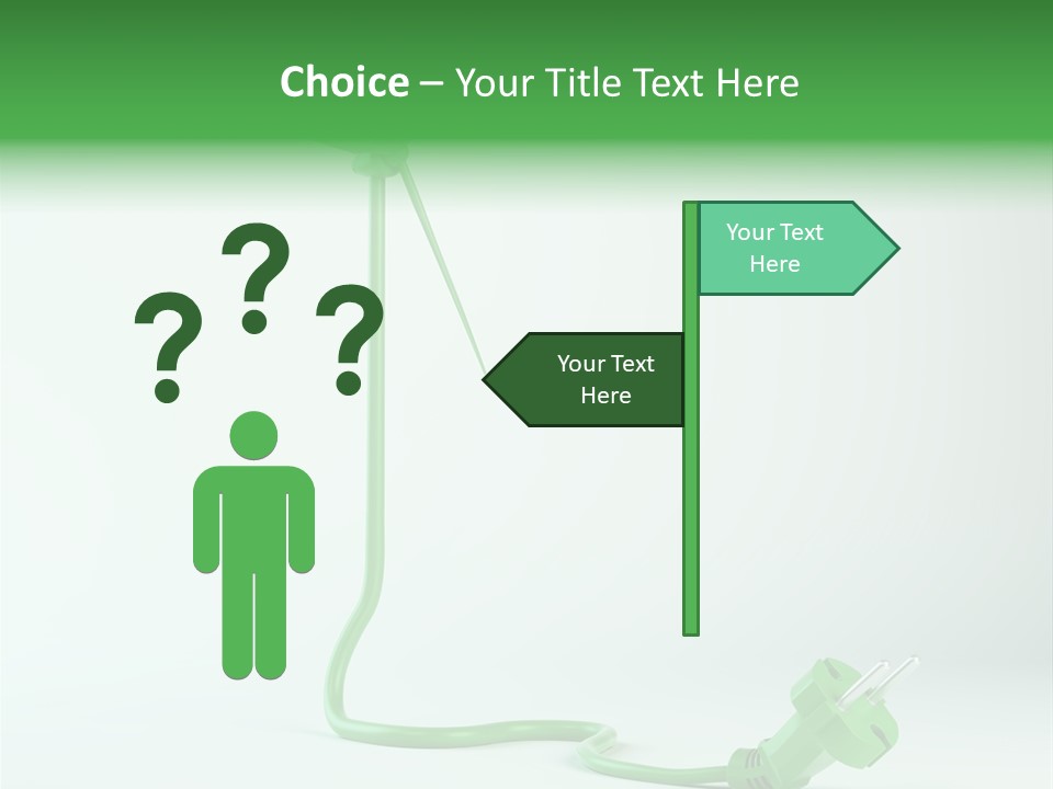 Windmill Wire Ecology PowerPoint Template