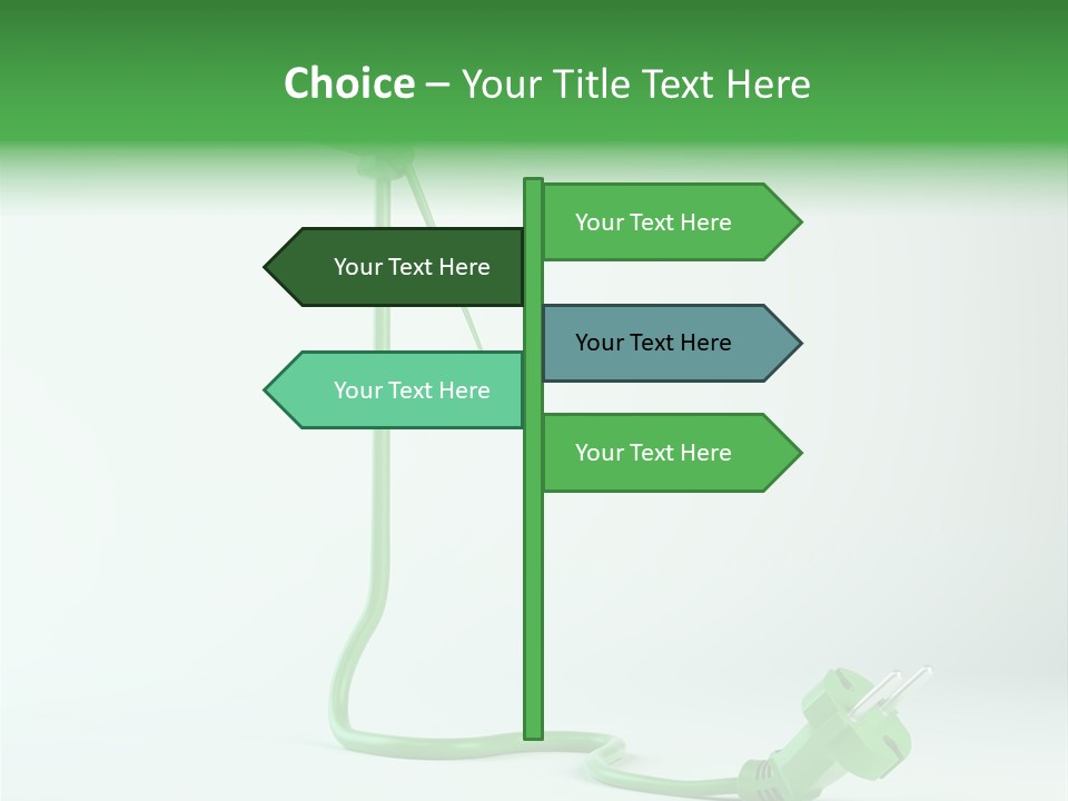 Windmill Wire Ecology PowerPoint Template