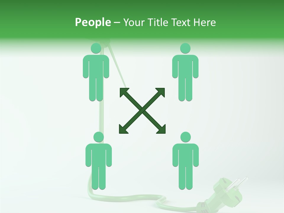 Windmill Wire Ecology PowerPoint Template