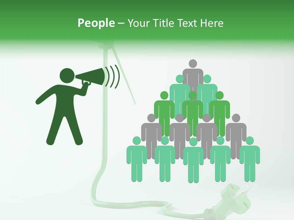 Windmill Wire Ecology PowerPoint Template