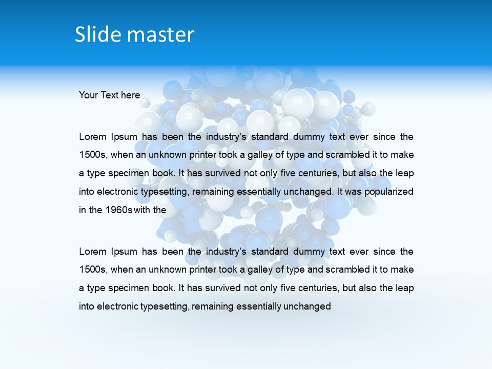 Rendering Trendy White PowerPoint Template