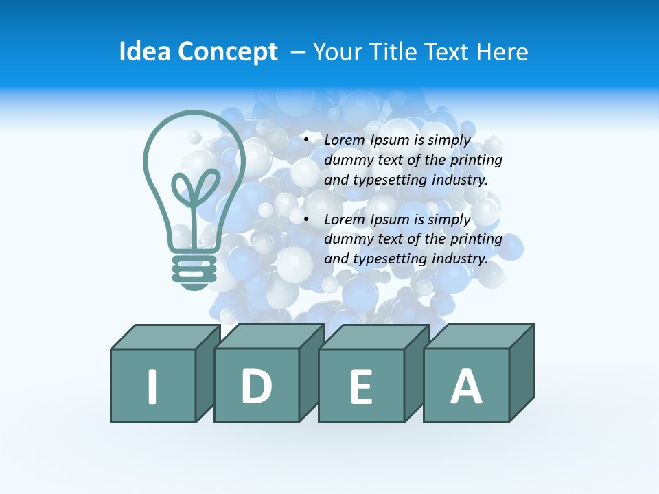 Rendering Trendy White PowerPoint Template