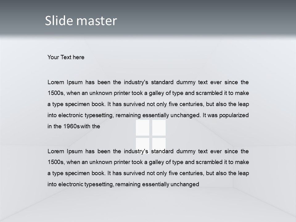 Illustration Blank Decorating PowerPoint Template