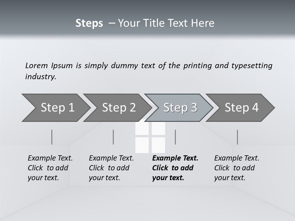Illustration Blank Decorating PowerPoint Template