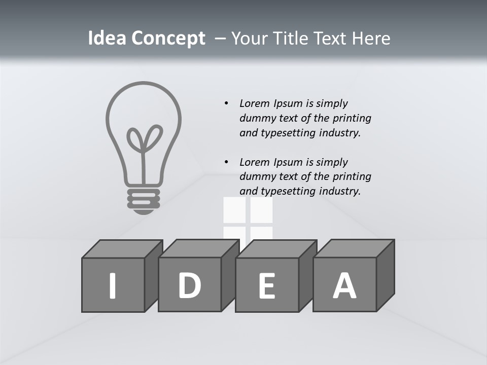 Illustration Blank Decorating PowerPoint Template
