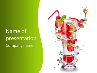 Liquor Summer Drink PowerPoint Template