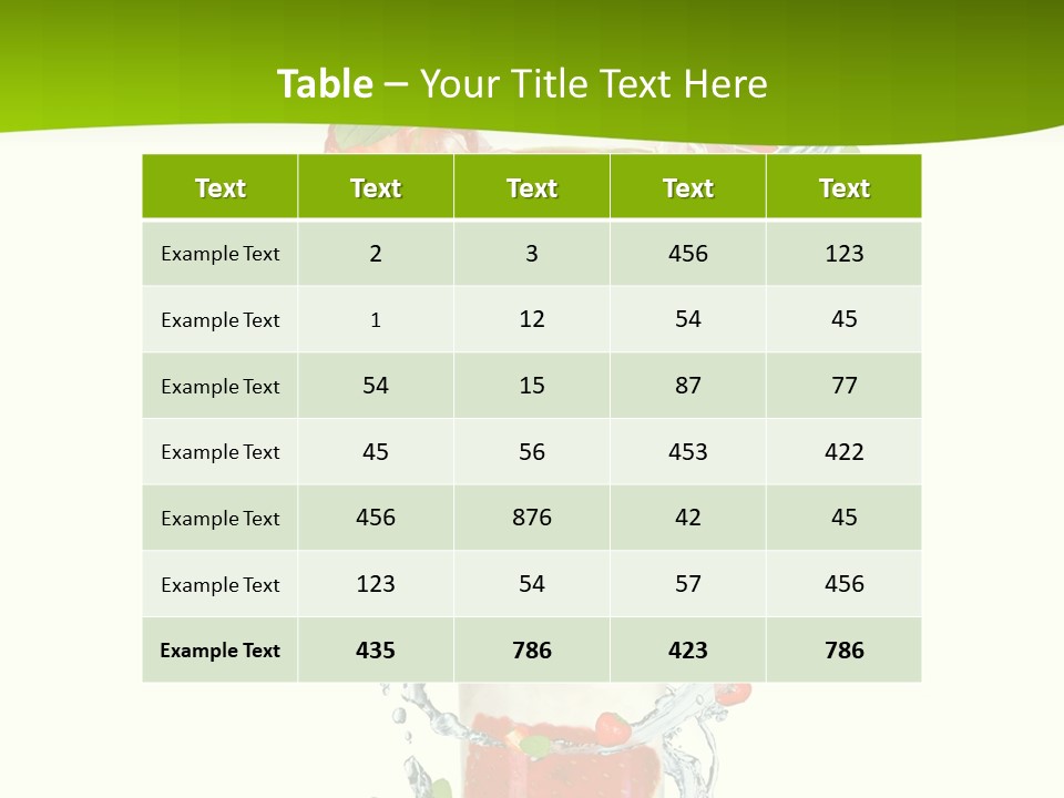 Liquor Summer Drink PowerPoint Template