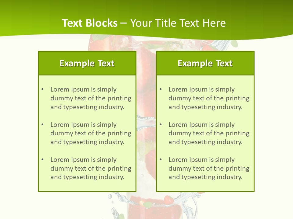 Liquor Summer Drink PowerPoint Template