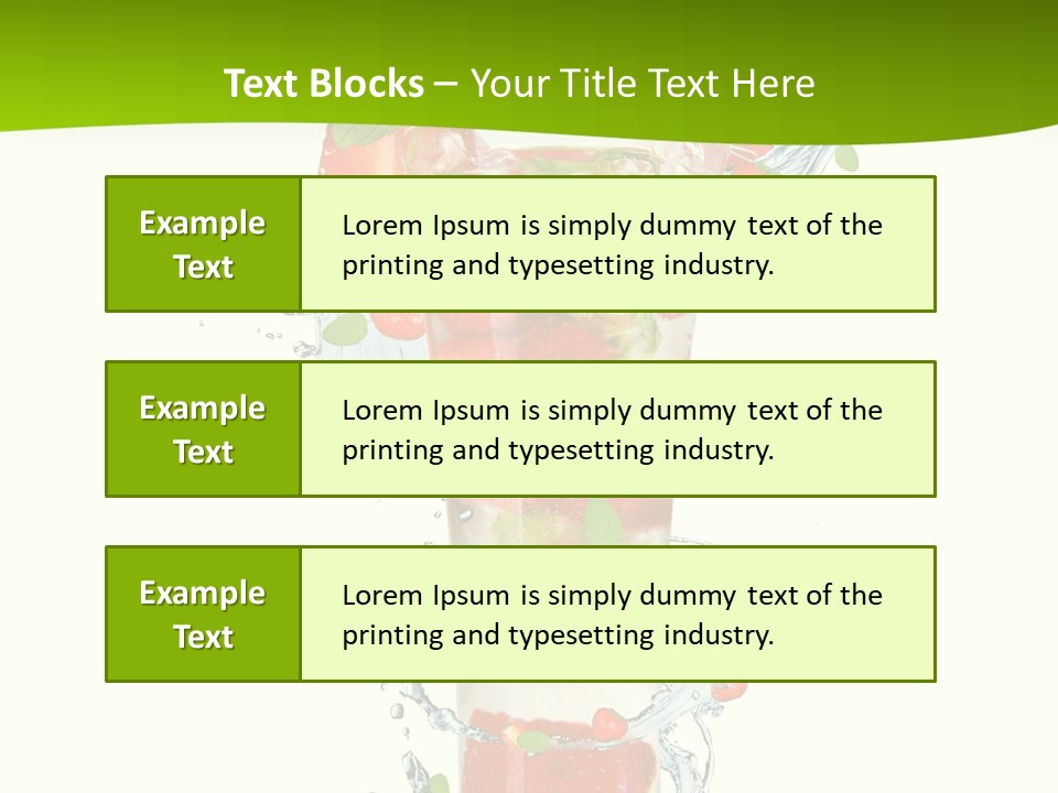 Liquor Summer Drink PowerPoint Template