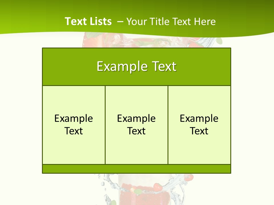 Liquor Summer Drink PowerPoint Template