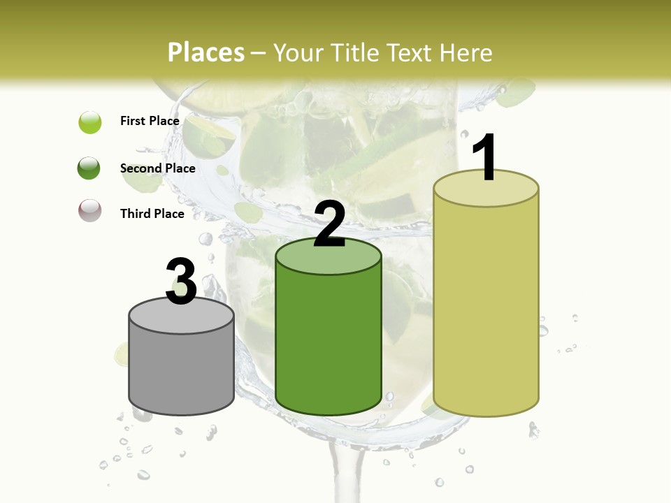 Garnish Ice Splash PowerPoint Template