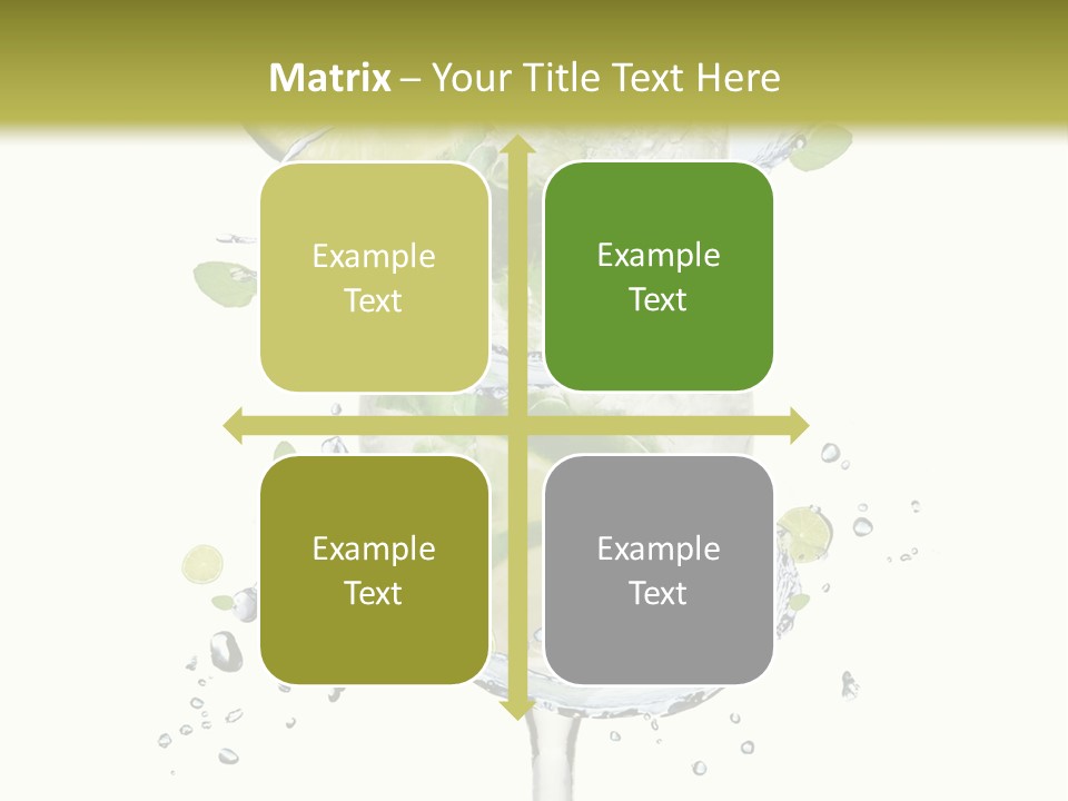 Garnish Ice Splash PowerPoint Template