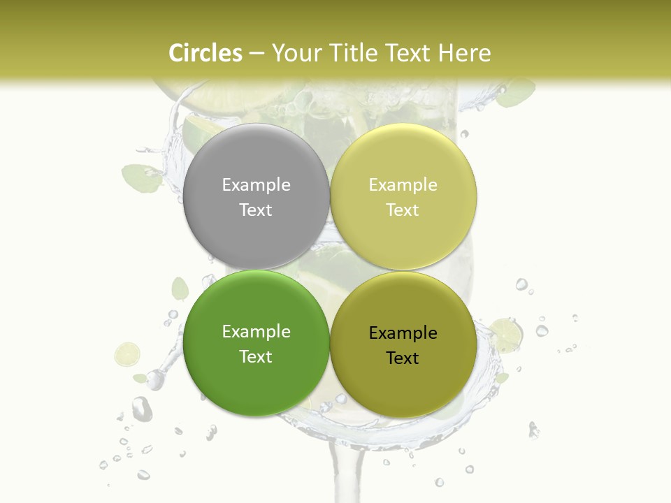 Garnish Ice Splash PowerPoint Template