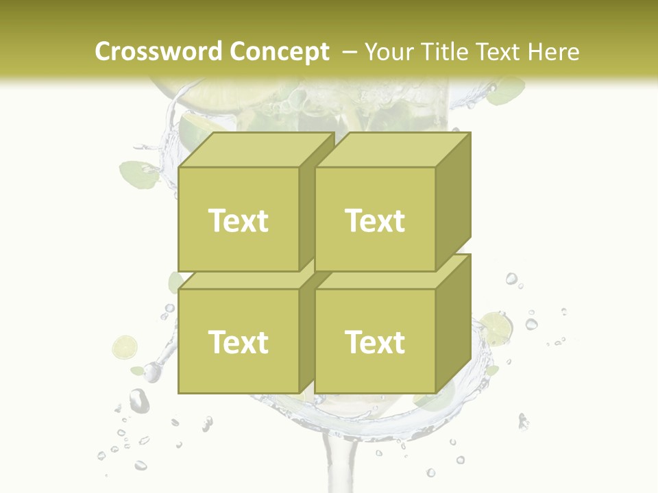 Garnish Ice Splash PowerPoint Template