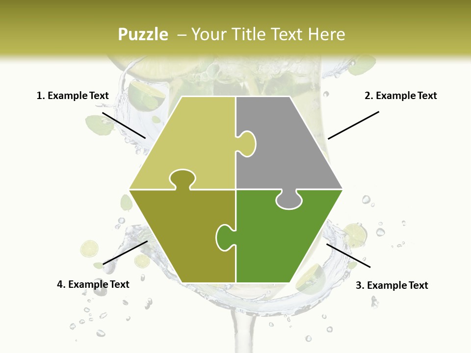 Garnish Ice Splash PowerPoint Template