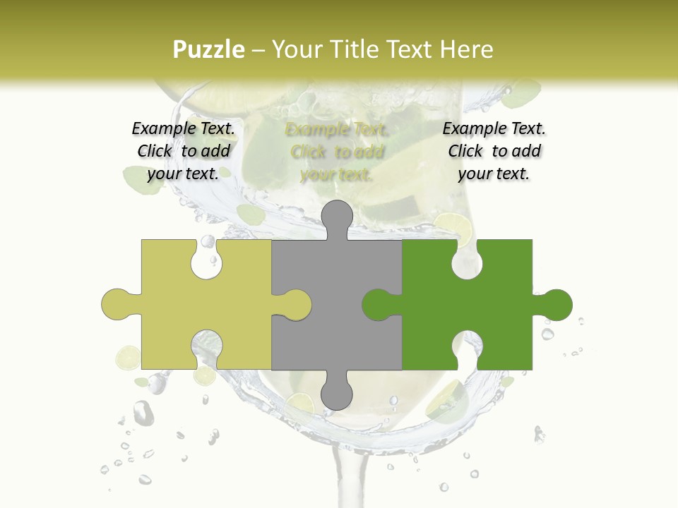 Garnish Ice Splash PowerPoint Template