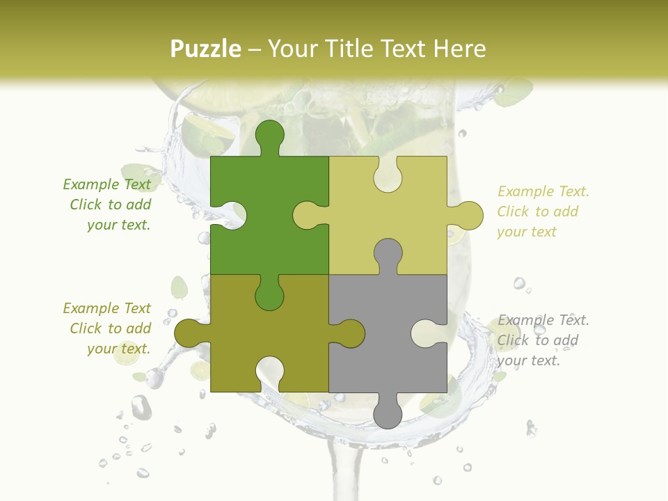 Garnish Ice Splash PowerPoint Template