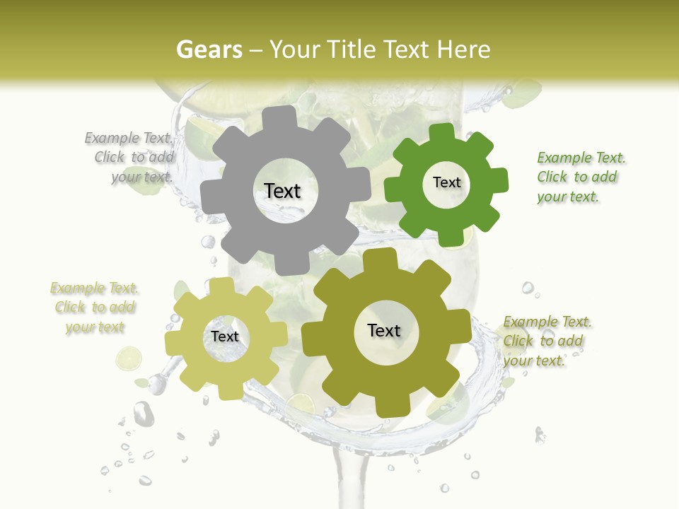 Garnish Ice Splash PowerPoint Template