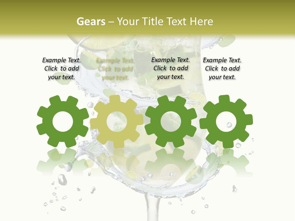 Garnish Ice Splash PowerPoint Template