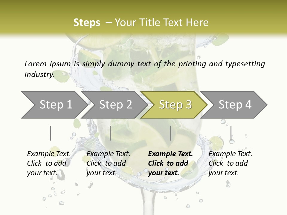 Garnish Ice Splash PowerPoint Template