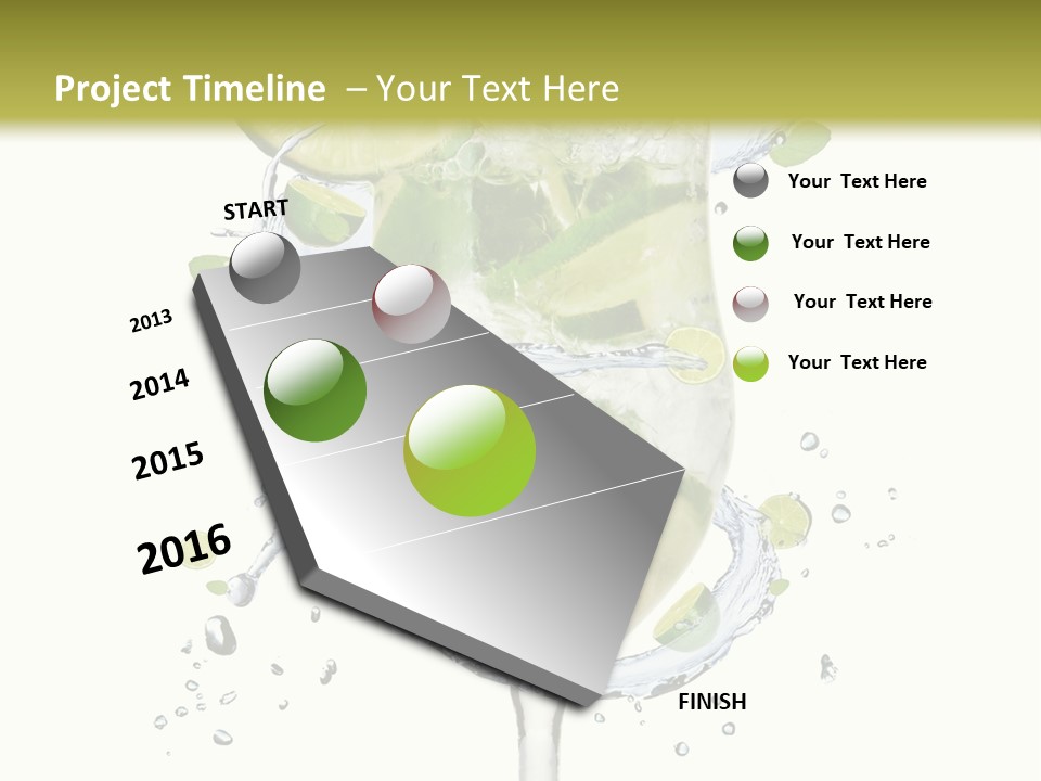 Garnish Ice Splash PowerPoint Template