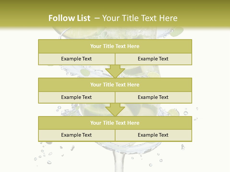 Garnish Ice Splash PowerPoint Template