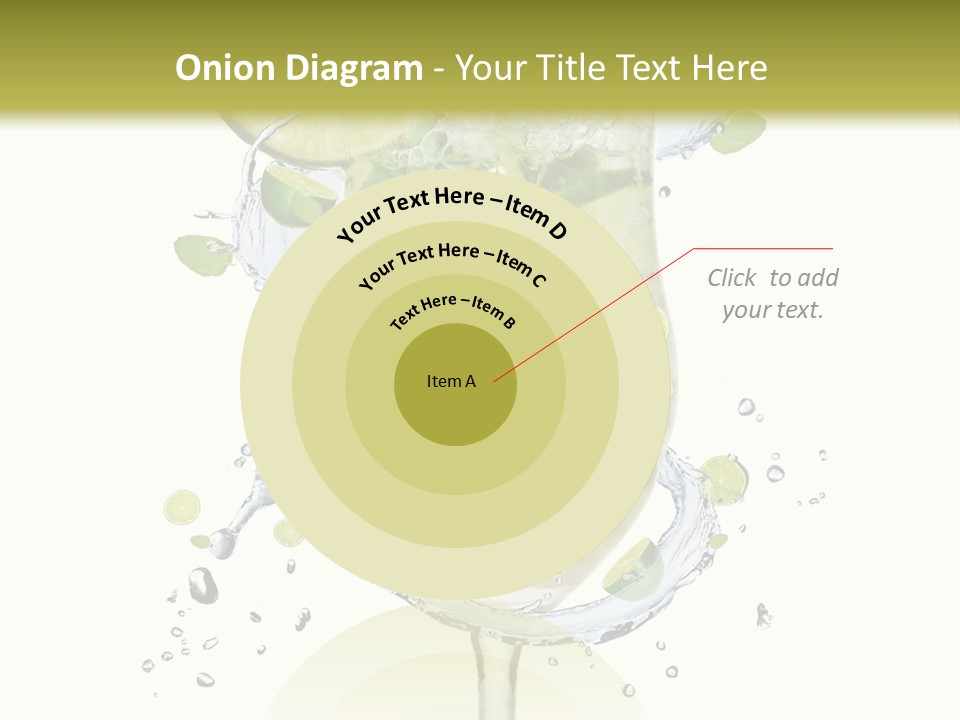 Garnish Ice Splash PowerPoint Template