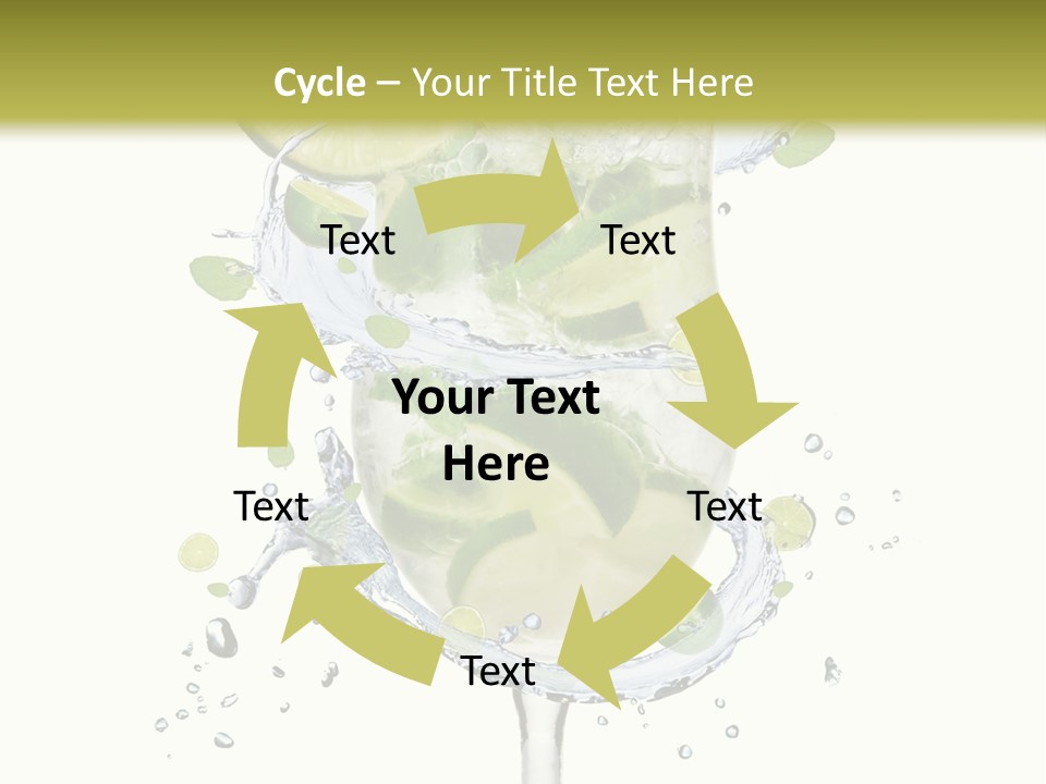 Garnish Ice Splash PowerPoint Template