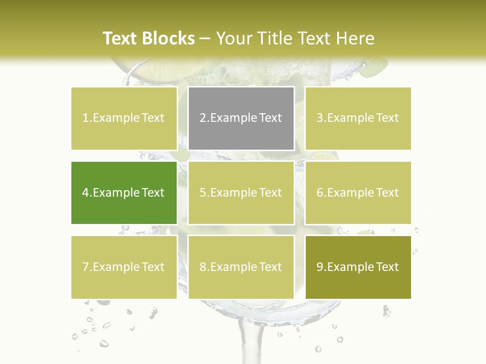 Garnish Ice Splash PowerPoint Template