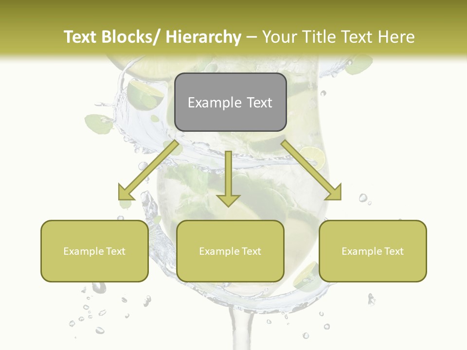 Garnish Ice Splash PowerPoint Template