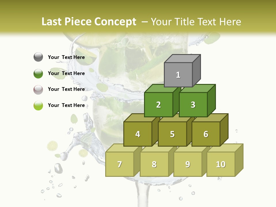 Garnish Ice Splash PowerPoint Template