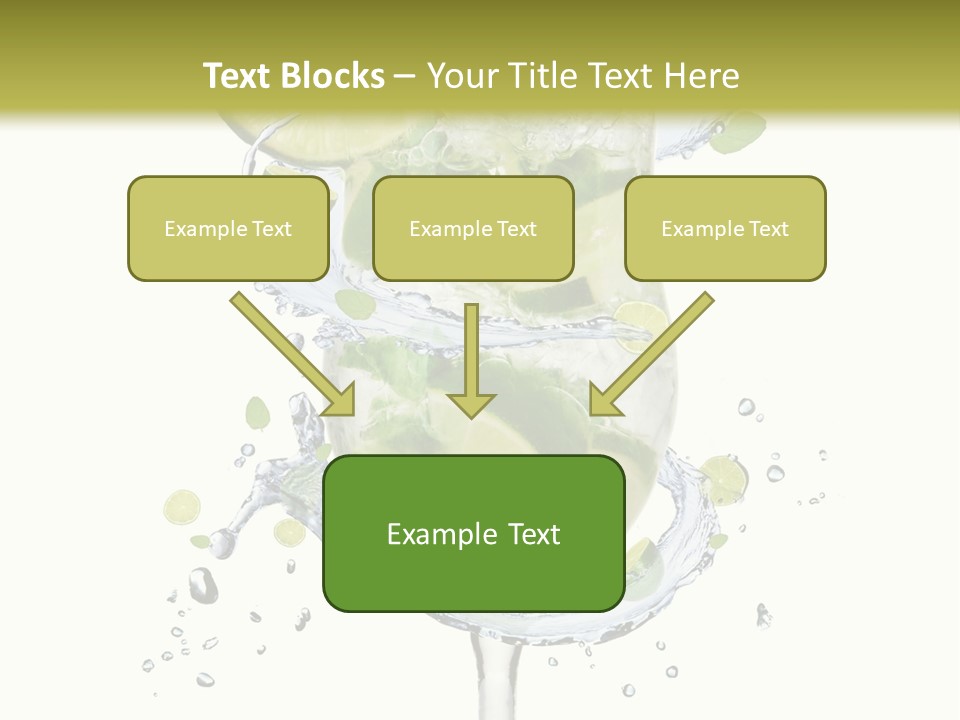 Garnish Ice Splash PowerPoint Template