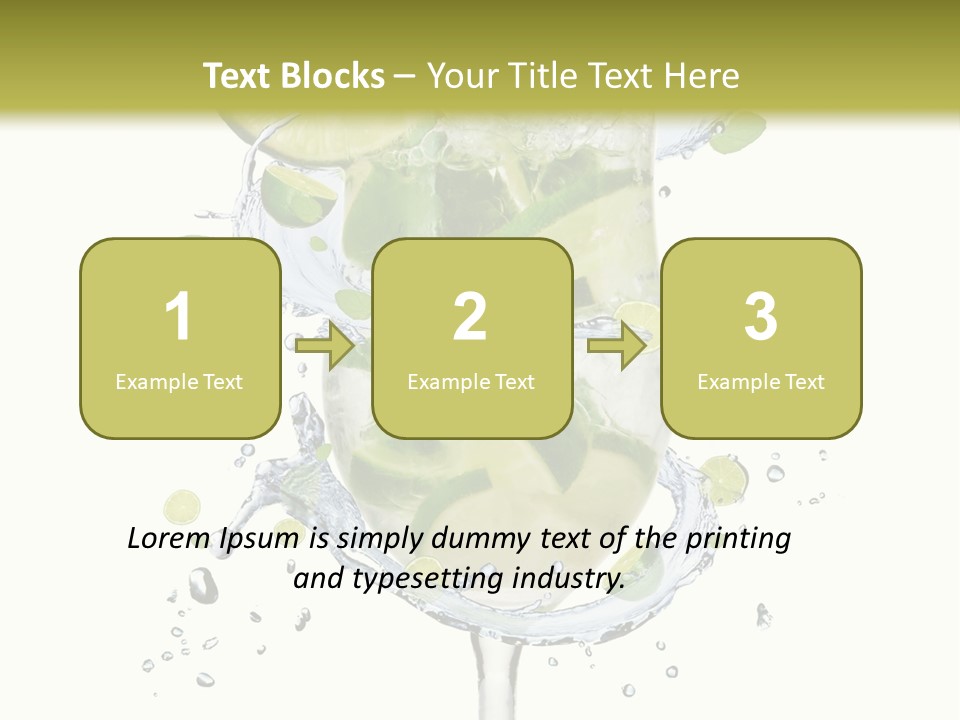 Garnish Ice Splash PowerPoint Template