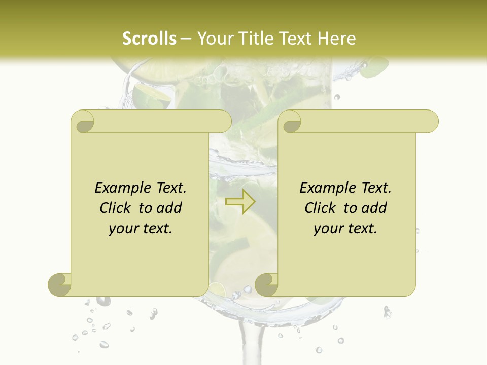 Garnish Ice Splash PowerPoint Template