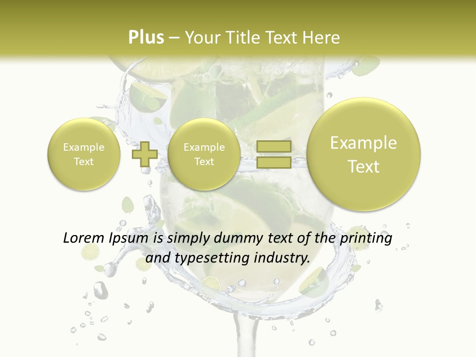 Garnish Ice Splash PowerPoint Template