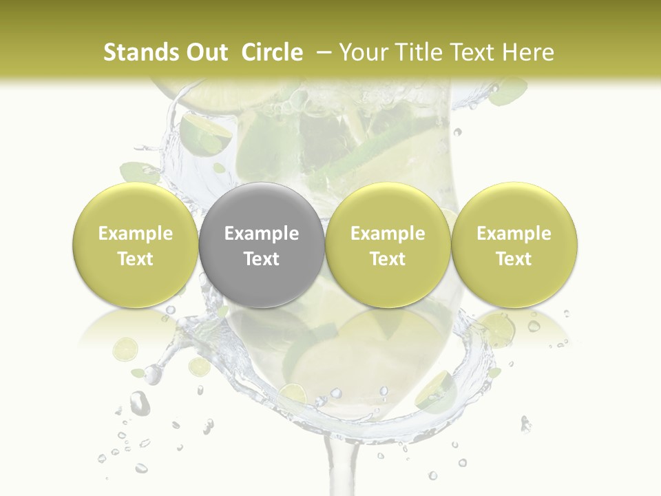 Garnish Ice Splash PowerPoint Template