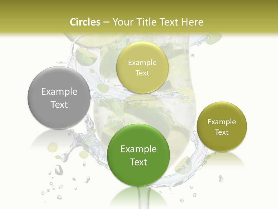 Garnish Ice Splash PowerPoint Template