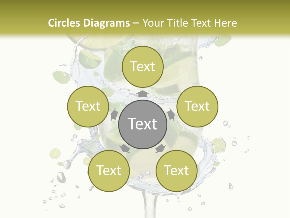 Garnish Ice Splash PowerPoint Template