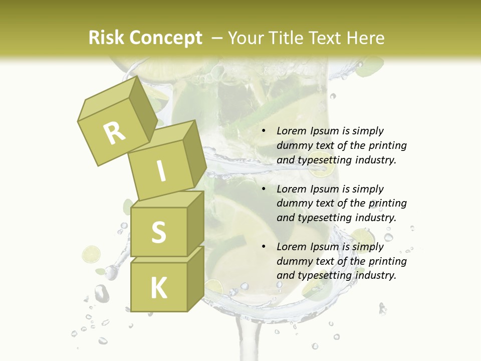 Garnish Ice Splash PowerPoint Template