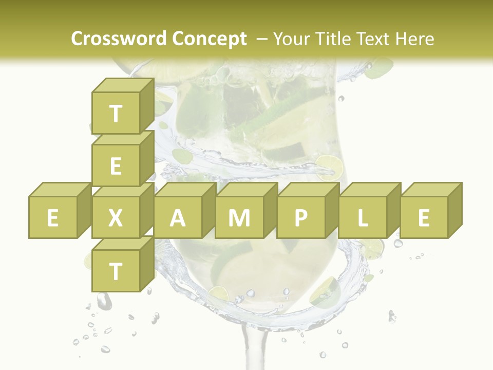 Garnish Ice Splash PowerPoint Template