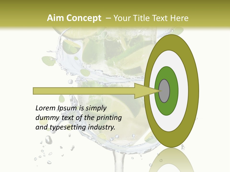 Garnish Ice Splash PowerPoint Template