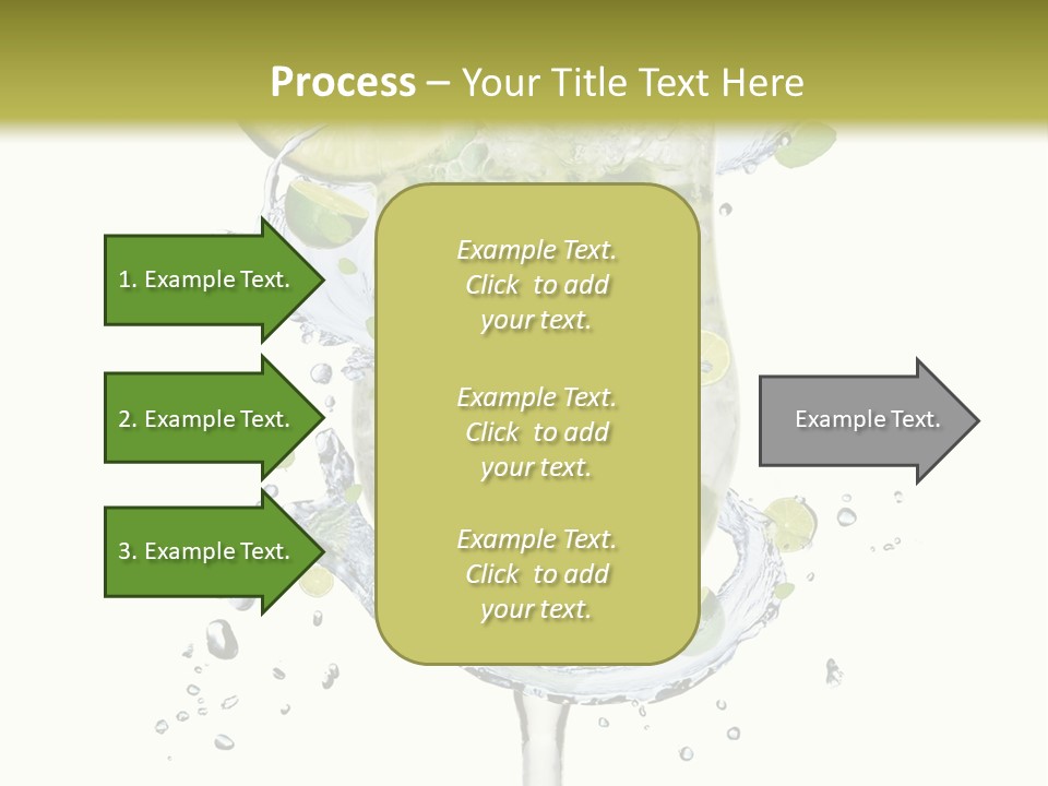 Garnish Ice Splash PowerPoint Template