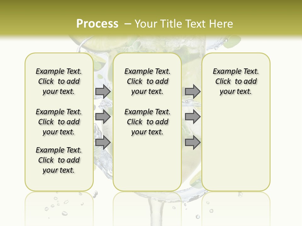 Garnish Ice Splash PowerPoint Template