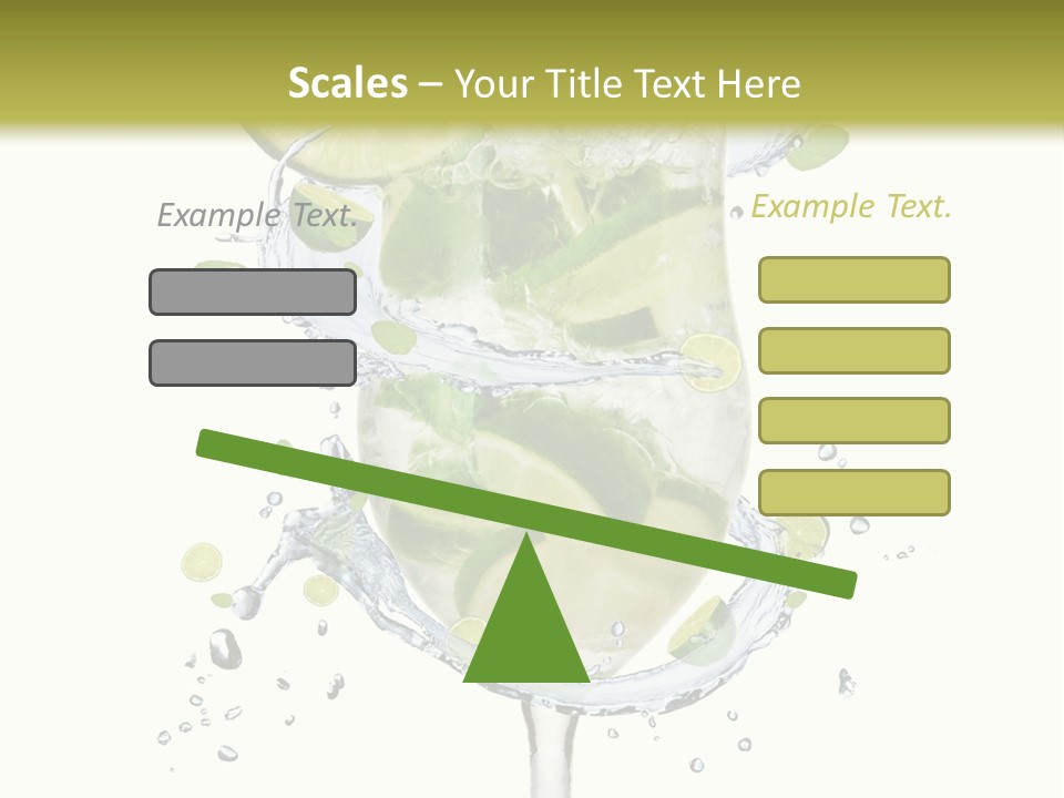 Garnish Ice Splash PowerPoint Template