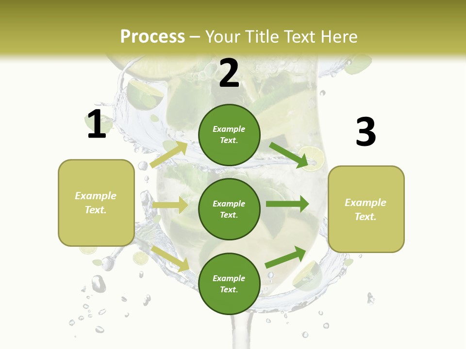 Garnish Ice Splash PowerPoint Template